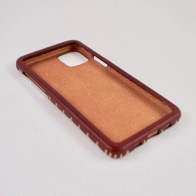 ふるさと納税 七尾市 [iPhone12promax用]本革ケース/マホガニー/ハンドメイド