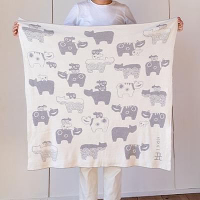 ふるさと納税 南アルプス市 丑年(縁起の良い赤べこ) アフガン 2021