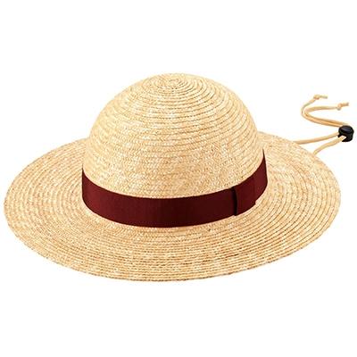 ふるさと納税 春日部市 春日部市伝統工芸品 田中帽子店麦わら帽子ロジャー:RD 頭囲59cm UK