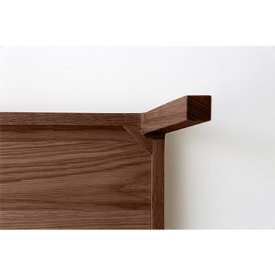 ふるさと納税 筑後市 グラム分子 40×40サイドテーブル ウォルナット【高野大工仕事】