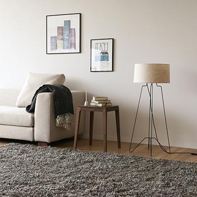 ふるさと納税 筑後市 グラム分子 40×40サイドテーブル ウォルナット【高野大工仕事】