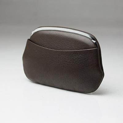 ふるさと納税 葛飾区 Flathority 国産キップレザー クリックコインケースL チョコブラック 日本製