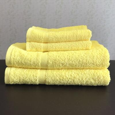 ふるさと納税 泉佐野市 泉州タオルJOYバス&amp;フェイス4枚セット(シトロンイエロー) 099H3646