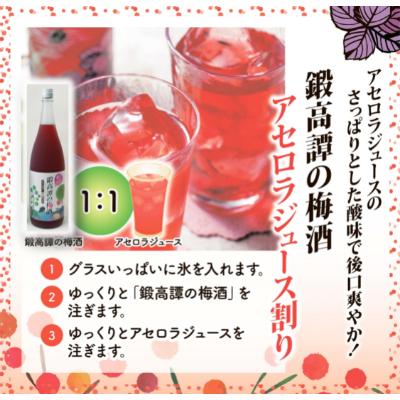 ふるさと納税 白糠町 しそ焼酎 鍛高譚(たんたかたん)の梅酒[1800ml]【6本セット】 |  | 01