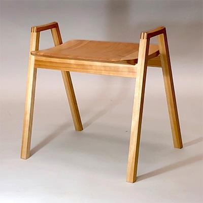 ふるさと納税 山北町 スタッキング・スツール 樺桜材