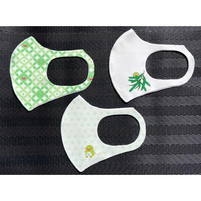 ふるさと納税 東金市 とっちーオリジナルマスク Sサイズ 3種類(七宝柄、麻の葉柄、無地+ワンポイント)