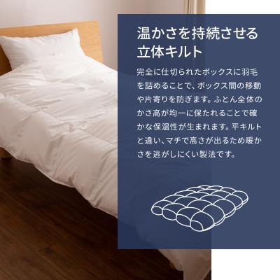 ふるさと納税 富士吉田市 羽毛肌掛け布団 シングル ポーランド産グース