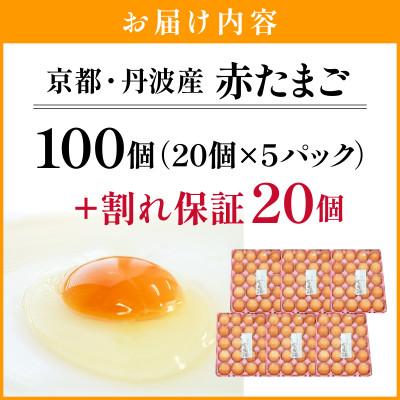 ふるさと納税 亀岡市 新鮮 卵 丹波の赤たまご 100個(20個×5パック)+割れ保証20個 |  | 03