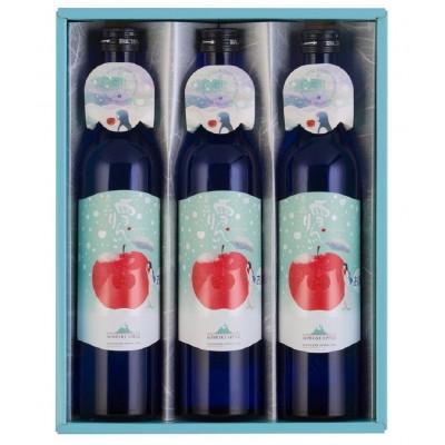 ふるさと納税 おいらせ町 桃川 雪りんご 500ml×3本セット
