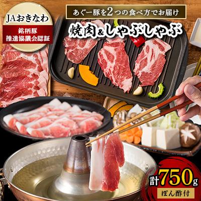 ふるさと納税 嘉手納町 あぐー豚を2つの食べ方でお届けします(焼肉&amp;しゃぶしゃぶ)
