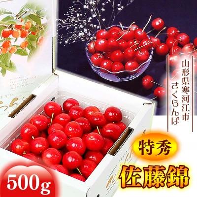 ふるさと納税 寒河江市 山形からお届け!特秀品 さくらんぼ 「佐藤錦」 500g Lサイズ 2026年産