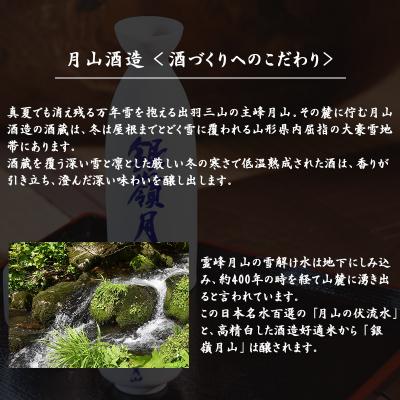 ふるさと納税 寒河江市 月山酒造 銀嶺月山 純米吟醸酒 ＜受賞酒飲み比べセット＞ 720ml×2本【支援品】　010-E19 |  | 03