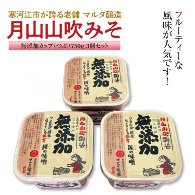 ふるさと納税 寒河江市 [現代の名工]蔵元直送! 無添加味噌 詰め合わせ(750g×3個)