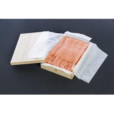 ふるさと納税 寒河江市 紅花染め×極細モヘヤ糸の大判ストール(オレンジ) 370-H03-オレンジ