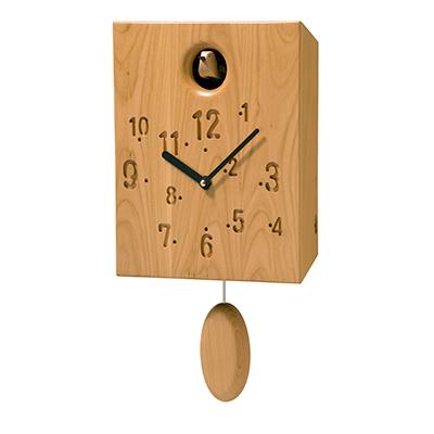 ふるさと納税 旭川市 旭川家具 cosine カッコー時計 サクラ_00342
