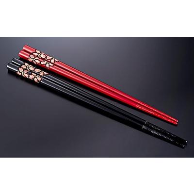 ふるさと納税 村上市 村上木彫堆朱　桜色分　夫婦箸 C4033 | 