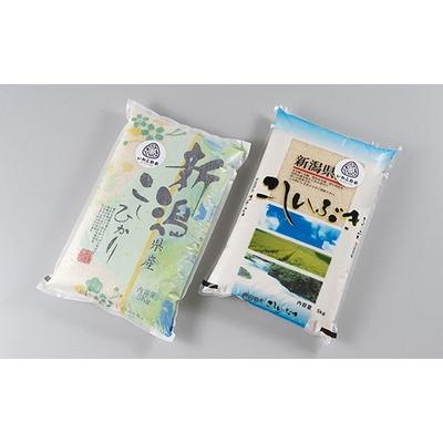 ふるさと納税 村上市 新米[令和7年産米]にいがた岩船産コシヒカリとこしいぶきの食べ比べセット(神林産地)10kg