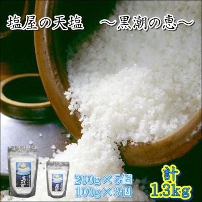ふるさと納税 御坊市 塩屋の天塩 計1.3kg