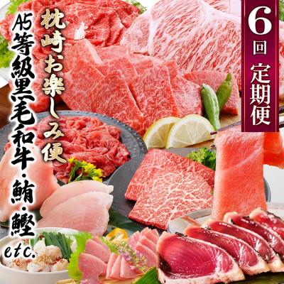 ふるさと納税 枕崎市 定期便(6回)枕崎お楽しみ便(黒毛和牛・まぐろ・かつおetc)