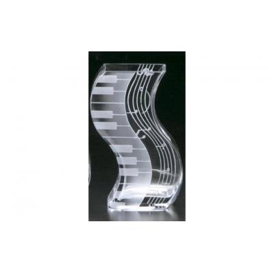 ふるさと納税 船橋市 ミュージックサンドブラスト 花瓶(鍵盤20)(L66)