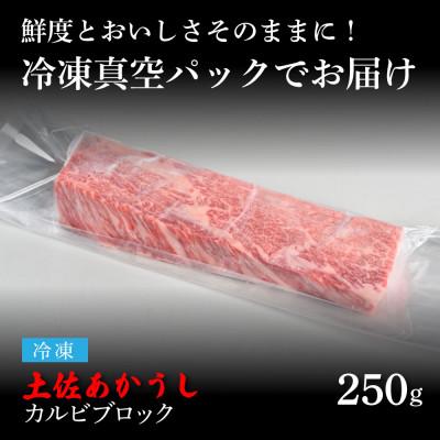 ふるさと納税 芸西村 エイジング工法　熟成肉　土佐あかうし　特選カルビブロック250g(冷凍)【TKA225】 |  | 01