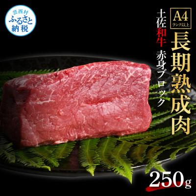 ふるさと納税 芸西村 エイジング工法 熟成肉 土佐和牛 特選赤身ブロック250g(冷凍)