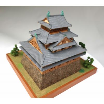 ふるさと納税 松江市 Woody JOE製　木製建築模型　1/150 松江城_1