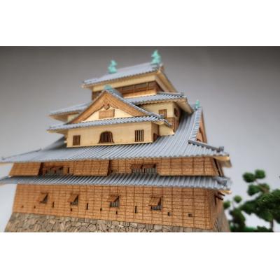 ふるさと納税 松江市 Woody JOE製　木製建築模型　1/150 松江城_2