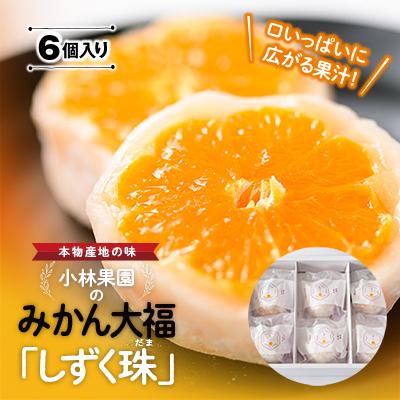 ふるさと納税 八幡浜市 “本物産地の味" みかん大福「しずく珠(だま)」口いっぱいに広がる果汁![C24-11]