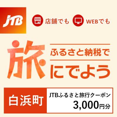 ふるさと納税 白浜町 [和歌山県白浜町]JTBふるさと旅行クーポン(Eメール発行)3,000円分