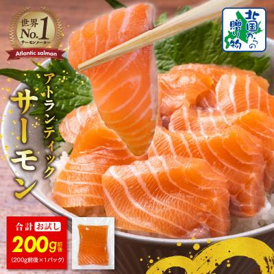 ふるさと納税 泉佐野市 アトランティック サーモン 200g お試し 小分けパック 刺身