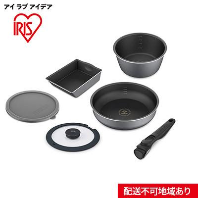 ふるさと納税 大河原町 フライパン ダイヤモンドコートパンディープラス IH6点セット DCI-S6S