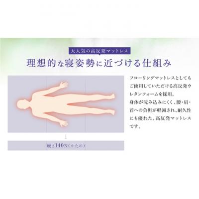 ふるさと納税 豊郷町 【期間限定!生活応援】高反発 マットレス SD(セミダブル)ブルー 3つ折り[53820289]の画像