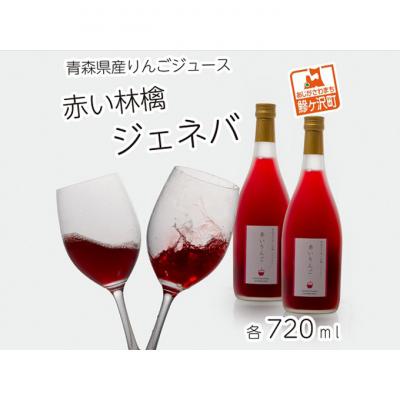 ふるさと納税 鰺ヶ沢町 風丸農場 赤いりんごのジュース 無添加 青森県産 720ml×2本セット