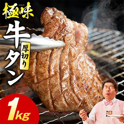 ふるさと納税 泉佐野市 厚切り牛たん 1kg 氷温熟成×旨塩ダレ 500g×2P 焼肉用 訳あり