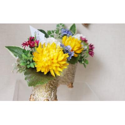 ふるさと納税 北上市 空気を浄化!水のいらない仏花 器付き