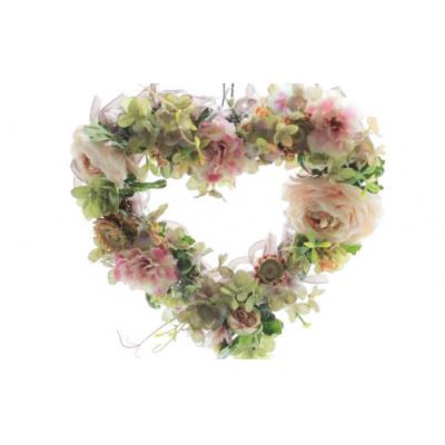 ふるさと納税 北上市 [空気をきれいにするアートフラワー]ハートリース