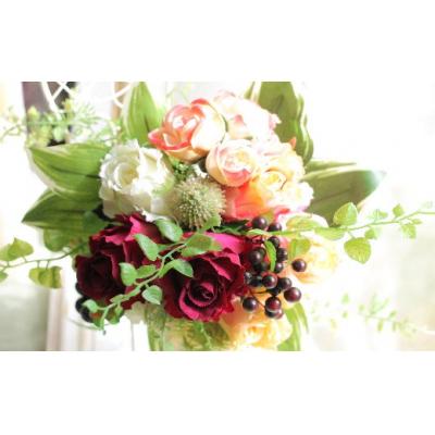 ふるさと納税 北上市 アートフラワーなので花粉症知らず!お祝いの花束(歓送迎会)