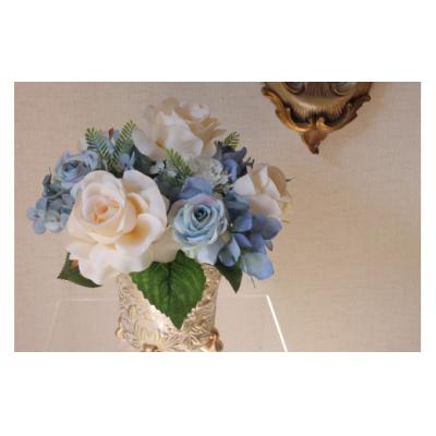 ふるさと納税 北上市 空気をきれいにする白薔薇とサムシングブルー器付