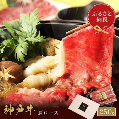 ふるさと納税 伊丹市 [和牛セレブ] 神戸牛 すき焼き &amp; しゃぶしゃぶ セット [肩ロース]250g