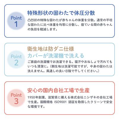 ふるさと納税 多賀町 防ダニ生地 へたりにくい体圧分散敷布団 70×120cm_1