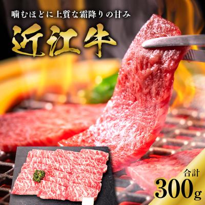 ふるさと納税 多賀町 近江牛ロース焼肉用 300g