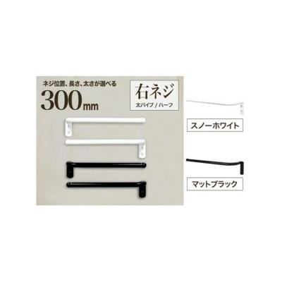 ふるさと納税 堺市 monoKOZZ ハーフタオルハンガー太丸 300mm 右側ネジ タオル掛け[スノーホワイト]