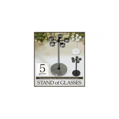 ふるさと納税 堺市 monoKOZZ 5個掛け 回転式メガネスタンド 丸[マットブラック]アイアン雑貨 眼鏡掛け 便利