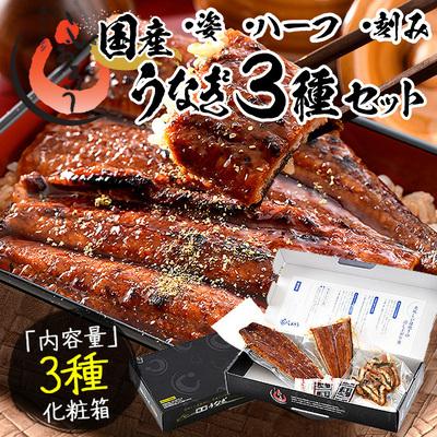 ふるさと納税 敦賀市 国産 うなぎ 蒲焼き セット(約165g × 1尾・刻みうなぎ・カットうなぎ)[しおそう丑の日]