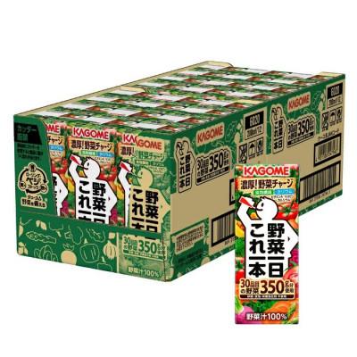 ふるさと納税 富士見町 カゴメ 野菜一日これ一本 200ml 紙パック 96本 (24本入×4箱)の画像