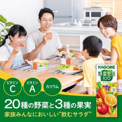 ふるさと納税 富士見町 カゴメ 野菜生活オリジナル 200ml 紙パック 96本 (24本入×4箱)の画像