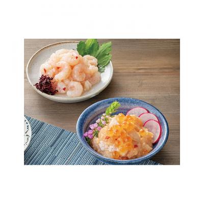 ふるさと納税 新潟市 塩辛食べ比べセット(甘えび・サーモン) 