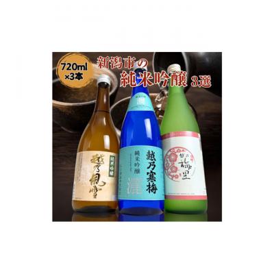 ふるさと納税 新潟市 越後銘門酒会 新潟市の純米吟醸 飲み比べ 720ml×3本 N723B 