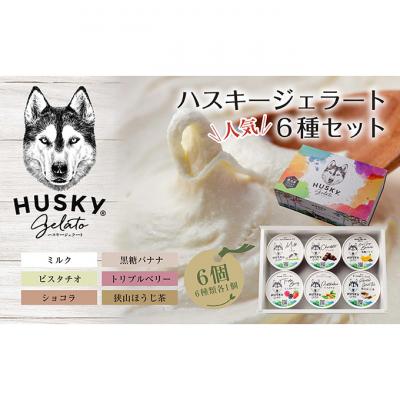 ふるさと納税 新潟市 ハスキージェラート 6種 各1個 